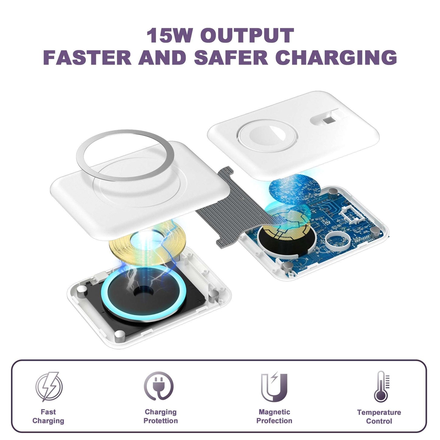 Cargador inalámbrico 3 in 1 para iPhone