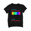 Camiseta negra orgullo gay unisex - EBEPEX