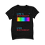 Camiseta negra orgullo gay unisex - EBEPEX