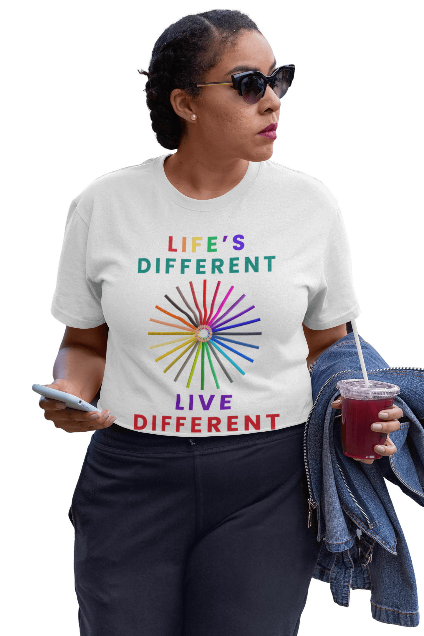 Camiseta blanca orgullo gay unisex - EBEPEX
