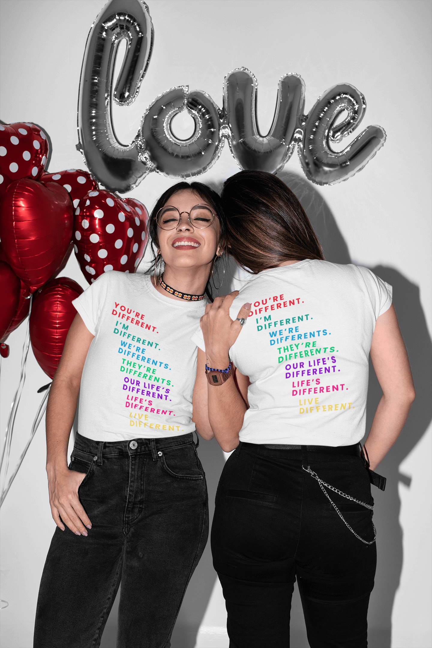 Camiseta blanca orgullo gay unisex - EBEPEX