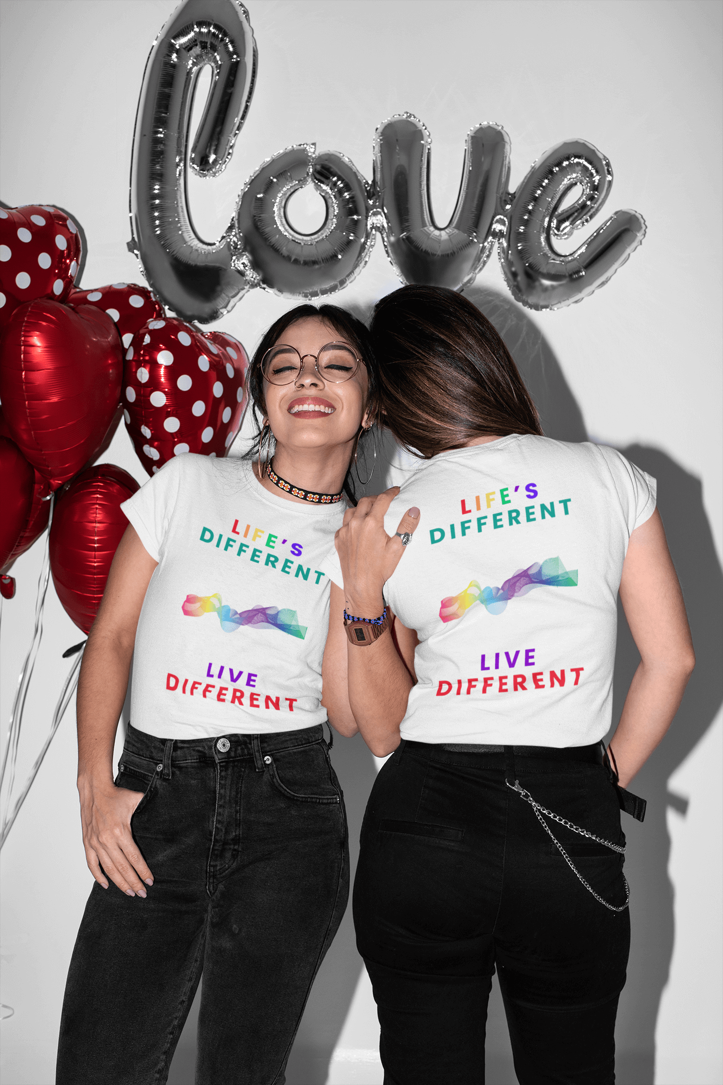 Camiseta blanca orgullo gay unisex - EBEPEX