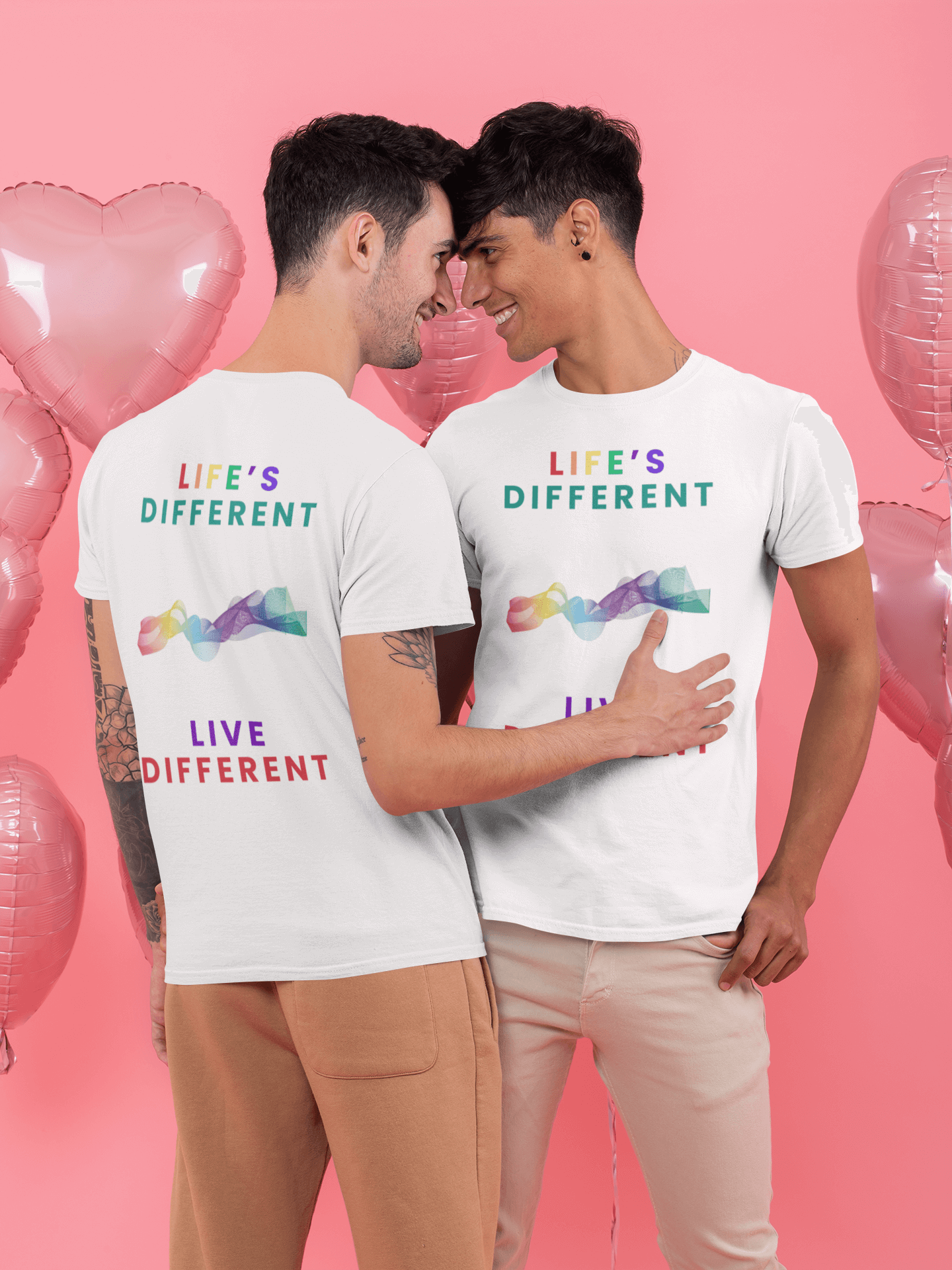Camiseta blanca orgullo gay unisex - EBEPEX