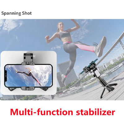 Palo selfi con estabilizador de movimiento, rotación automática de 360 grados, trípode para cualquier móvil para hacer fotografía y grabar en vivo - EBEPEX