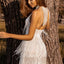 Fringed Halter Open Back Sequin Mini Dress - EBEPEX