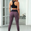 Purple Leopard Print Active Leggings - EBEPEX
