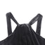 Vestido ajustado sin espalda con cuello halter y borlas de lentejuelas negras - EBEPEX