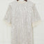 Silvery Sequin Shift Mini Dress - EBEPEX