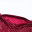 Red Off Shoulder Side Slit Bodycon Sequin Dress - EBEPEX