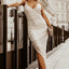 Golden V Neck Bodycon Sequin Dress - EBEPEX