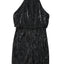 Mini vestido negro con flecos y lentejuelas - EBEPEX