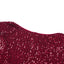 Red Deep V Neck Bell Sleeve Sequin Dress - EBEPEX