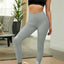 Gray Yoga Gym Butt Lift Sport Leggings - EBEPEX