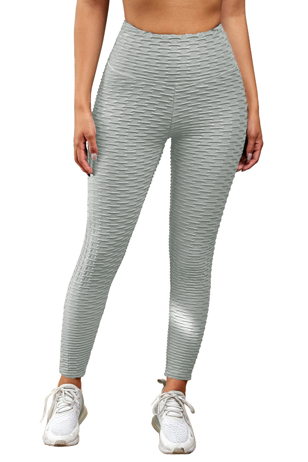 Gray Yoga Gym Butt Lift Sport Leggings - EBEPEX