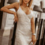 Golden V Neck Bodycon Sequin Dress - EBEPEX