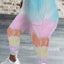 Multicolor Tie Dye Drawstring Waist Jogging Pants - EBEPEX