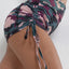 Green Camo Print High Waist Side Ruched Fitness Yoga Shorts - EBEPEX