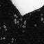 Heart Broken Black Gold Sequin Multi Layer Skater Dress - EBEPEX