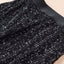 Falda midi ceñida al cuerpo con cintura alta y lentejuelas negras - EBEPEX