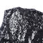 Black Slit High Neck Cutout Bust Sleeveless Sequin Gown - EBEPEX