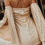 Vestido bandeau de lentejuelas con mangas acampanadas - EBEPEX