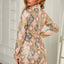 Minivestido de cuello alto con lentejuelas aztecas - EBEPEX