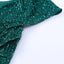 Green One-Shoulder Sling Ruffled Sequin Dress - EBEPEX