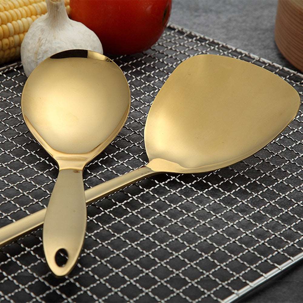 Juego de cucharones de acero inoxidable
