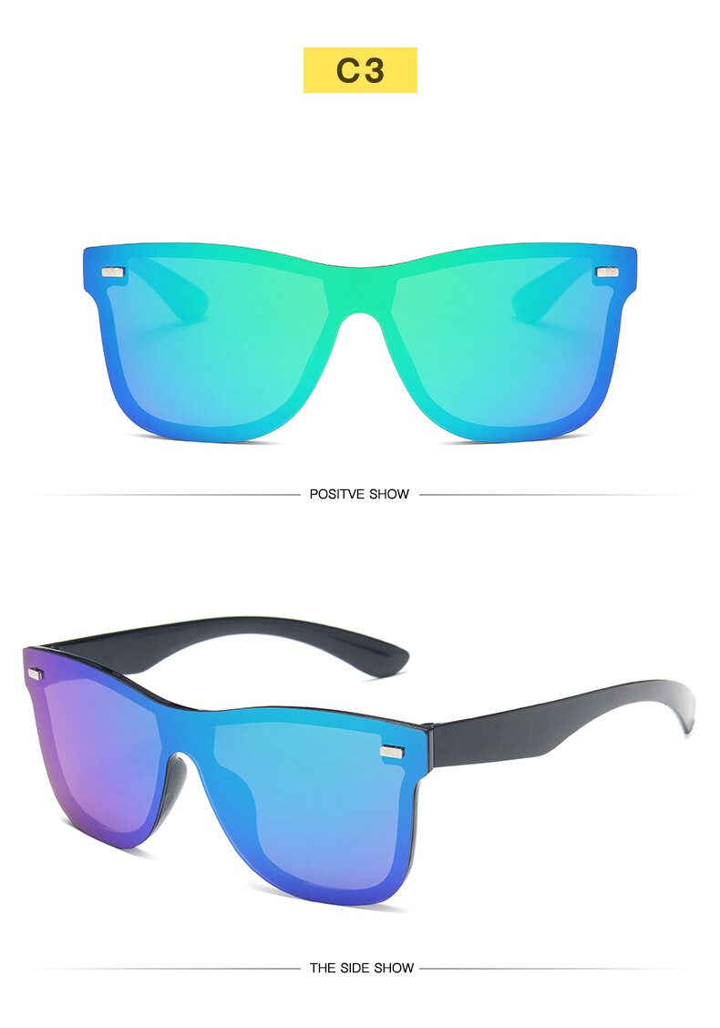 Gafas de sol polarizadas con lentes de espejo de color - EBEPEX
