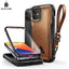 Funda decorada de cuero para iPhone 12