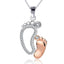 Collar con la huella pies de bebe - EBEPEX