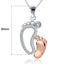 Collar con la huella pies de bebe - EBEPEX