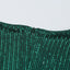 Green Sequin Deep V Neck Side Shirring Long Sleeve Mini Dress - EBEPEX