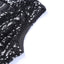 Black Slit High Neck Cutout Bust Sleeveless Sequin Gown - EBEPEX