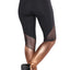 Gold Metallic Bottom Detail Active Stretch Leggings - EBEPEX