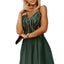 Green Sequin Lines Bodice High Waist Gown - EBEPEX