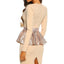Midnight Hour Stone Sequin Peplum Long Sleeve Midi Dress - EBEPEX