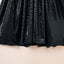 Mini vestido negro con espalda abierta y cintura alta con lentejuelas - EBEPEX