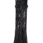 Black Slit High Neck Cutout Bust Sleeveless Sequin Gown - EBEPEX